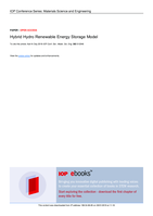 Hybrid hydro renewable energy storage model