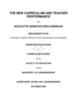 The new curriculum and teacher performance.