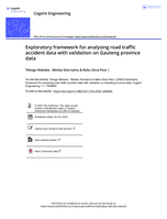 Exploratory framework for analysing road traffic accident data with validation on Gauteng province data
