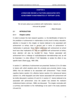 Predicting achievement in mathematics at tertiary level.