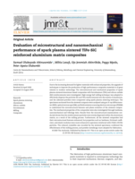Evaluation of microstructural and nanomechanical performance of spark plasma sintered TiFe-SiC reinforced aluminium matrix composites