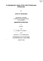 A phylogenetic study of the tribe Podalyrieae (Fabaceae)