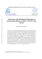 Femtoscopy with identified charged pions in  proton-lead collisions at √ sNN =  5.02 TeV with  ATLAS