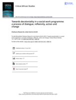 Towards decoloniality in a social work programme: a process of dialogue, reflexivity, action and change