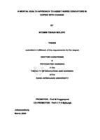 A mental health approach to assist nurse educators in coping with change