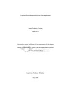 Corporate social responsibility and post-employment