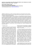 Essential parameters for strength-based service life modelling of reinforced concrete structures - a review