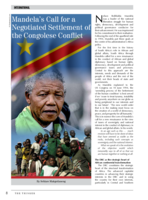Mandela’s call for a negotiated settlement of the Congolese conflict