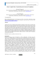 Africa’s capital cities : tourism research in search of capitalness