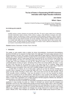 The use of posters in disseminating HIV/AIDS awareness information within higher education institutions