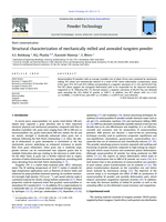 Structural characterization of mechanically milled and annealed tungsten powder