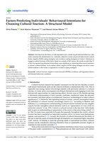 Factors predicting individuals’ behavioural intentions for choosing cultural tourism : a structural model