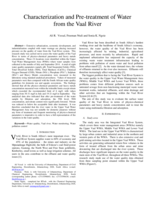 Characterization and pre-treatment of water from the Vaal River