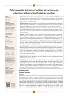 Total rewards : a study of artisan attraction and retention within a South African context