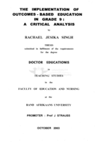 The implementation of outcomes-based education in grade 9 : a critical analysis