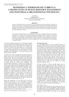 Rethinking undergraduate curricula: A Delphi study of the Human Resource Management and Industrial and Organisational Psychology.