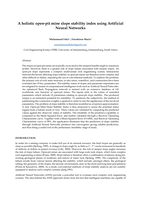 A holistic open-pit mine slope stability index using Artificial Neural Networks