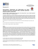 Socio-economic, infrastructural and health-related risk factors associated with adverse heat-health effects reportedly experienced during hot weather in South Africa
