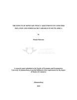 The effects of monetary policy adjustments on consumer inflation and other macro variables in South Africa
