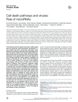 Cell death pathways and viruses : role of microRNAs