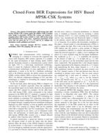 Closed-form BER expressions for HSV based MPSK-CSK systems