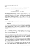 Modelling of abandoned mine flooding - water quality and treatment requirement over time