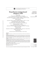 Hypothesis testing-based adaptive PSO