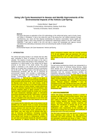 Using life cycle assessment to assess and identify improvements of the environmental impacts of the vehicle leaf spring