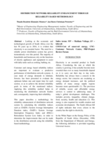 Distribution network reliability enhancement through reliability based methodology