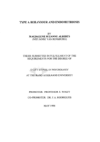 Type A behaviour and endometriosis