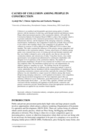 Causes of collusion among people in construction