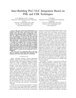 Inter-building PLC-VLC integration based on PSK and CSK techniques