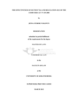The effectiveness of section 72(4) and Regulation 43(5) of the Companies Act 71 of 2008