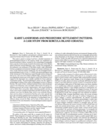 Karst landforms and prehistoric settlement patterns: A case study from korcula island (Croatia)