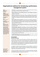 Organisational readiness for introducing a performance management system