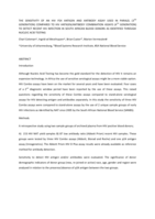 The sensitivity of an HIV P24 antigen and antibody assay used in paralel (3rd Generation) compared to HIV antigen/antibody combination assays (4th generation) to detect recent HIV infection in South African blood donors as identified through nucleic acid
