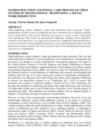 534 Identification and initial care process of child victims of transnational trafficking: a social work perspective