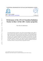 Performance of the ATLAS Transition Radiation Tracker in Run 1 of the LHC : tracker properties
