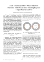 Fault-tolerance of five-phase induction machines with mixed stator winding layouts : torque ripple analysis