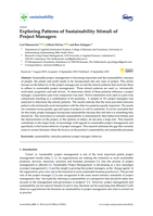 Exploring patterns of sustainability stimuli of project managers