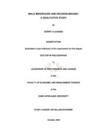Male menopause and decision-making: a qualitative study.