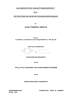 Achieving total quality management in a South African manufacturing environment