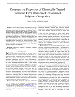 Compressive properties of chemically treated Tamarind fiber reinforced unsaturated polyester composites