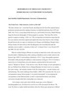 Remembrance of things past and recent : Modiri Molema’s letters Home to Mafeking