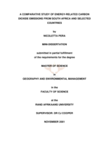 A comparative study of energy-related carbon dioxide emissions from South Africa and selected countries