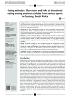 Eating attitudes : The extent and risks of disordered eating among amateur athletes from various sports in Gauteng, South Africa