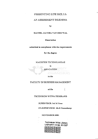 Presenting life skills : an assessment dilemma