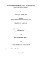 Oligomerization of alpha olefins with zirconium catalysts