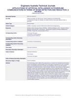 Applications of artificial intelligence in powerline communications in terms of noise detection and reduction : a review