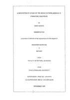 A biosystematic study of the genus Sutherlandia Br. R. (Fabaceae, Galegeae)
